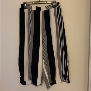 Striped palazzo pants